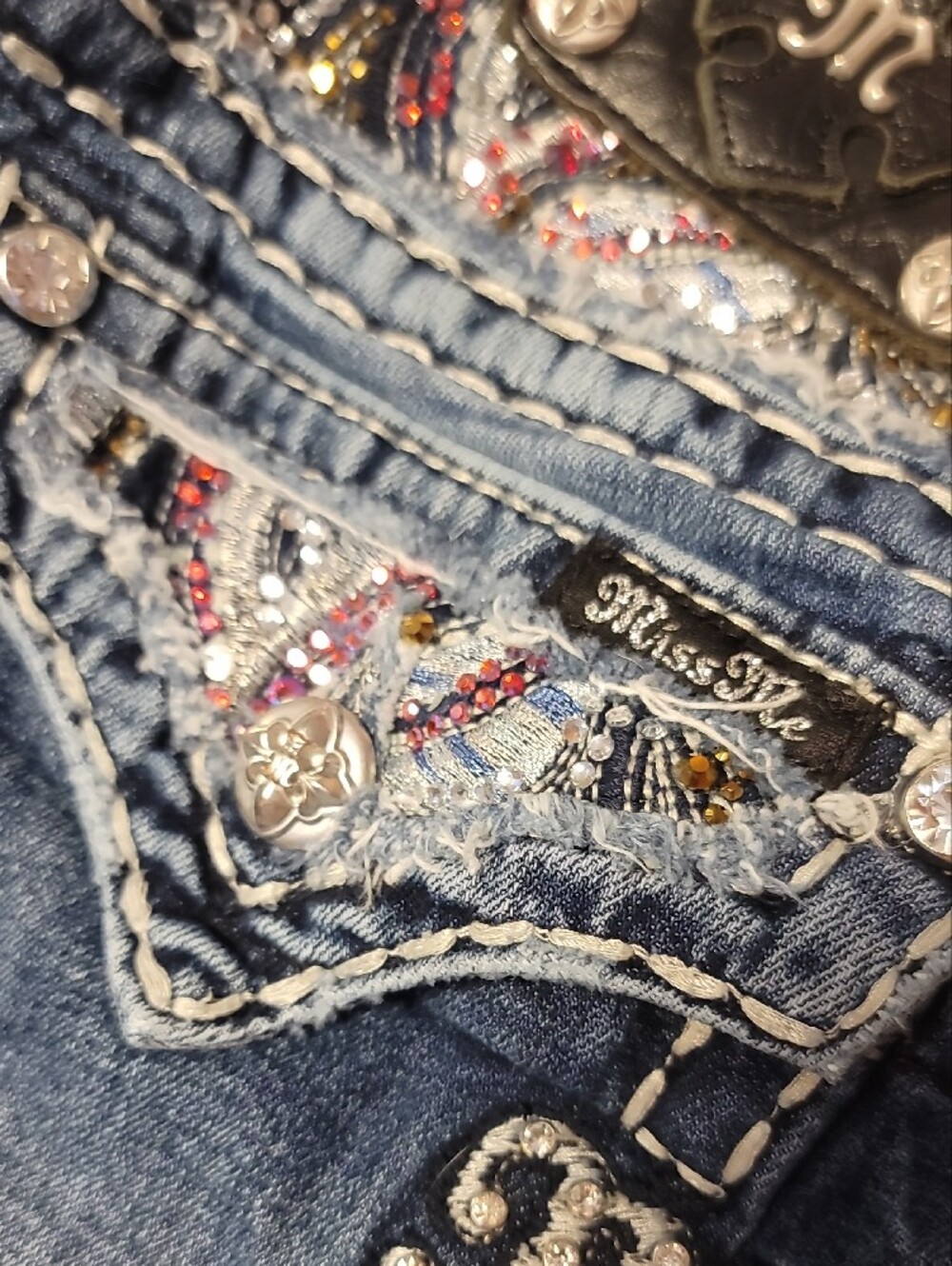 Miss Me Sz 27 Skinny Jeans Sparkly! - Picture 11 of 11